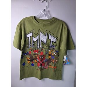 Teenage Mutant Ninja Turtles COMICS Boys' TMNT Group Shot T-Shirt L (10-12) NEW